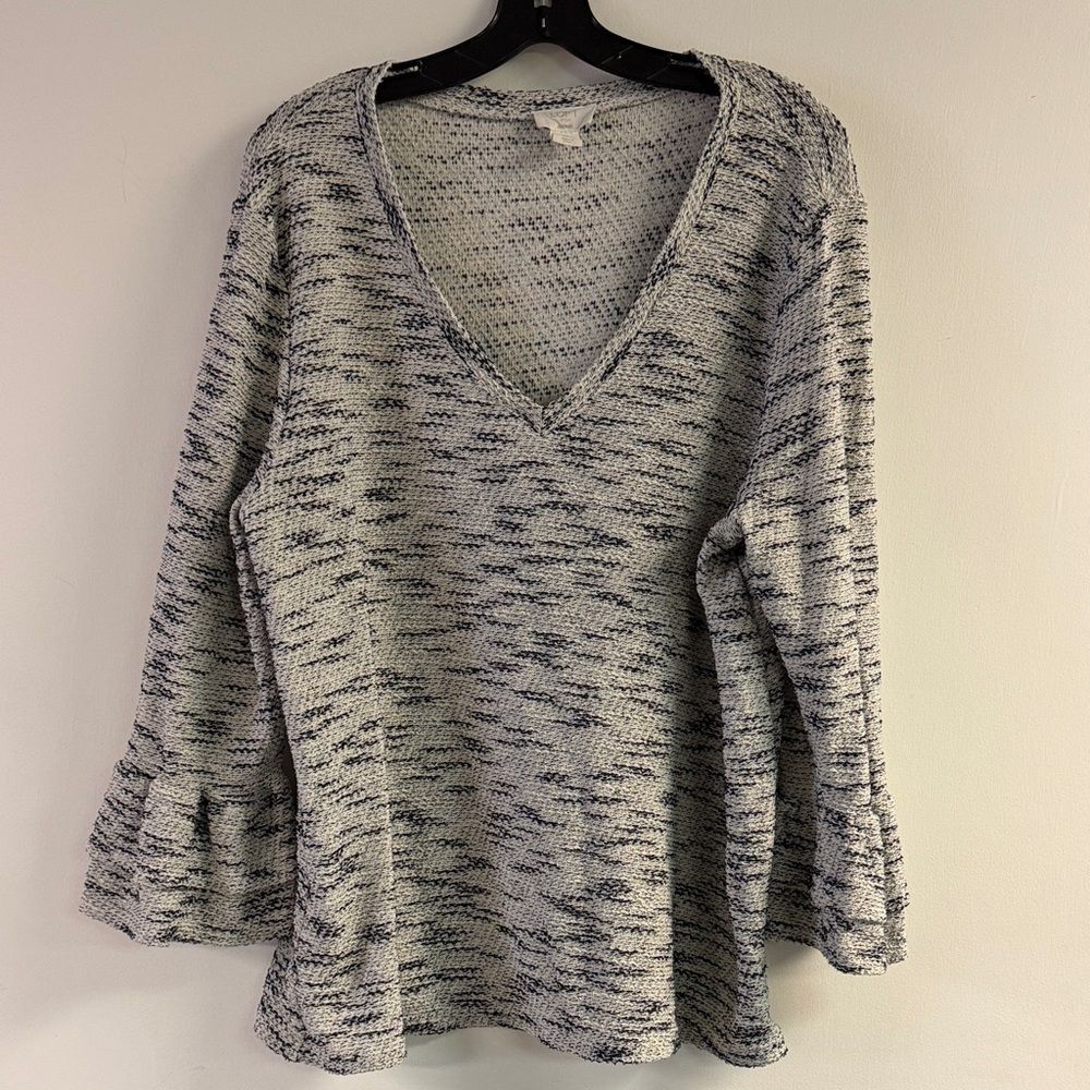Loft Lounge Bell Sleeve Top Size XL